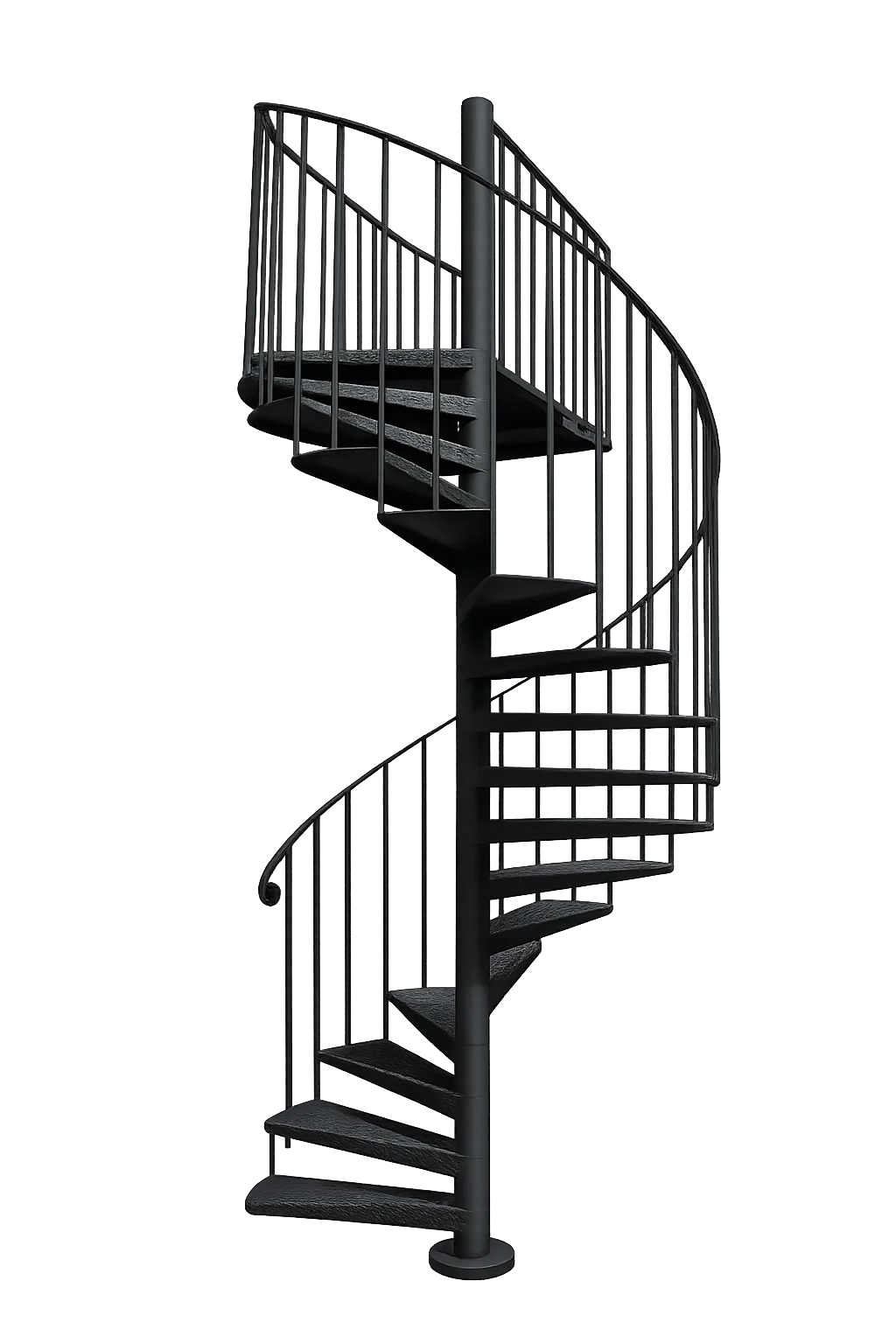 Escalera de caracol de hierro, fabricación propia de Lwarga